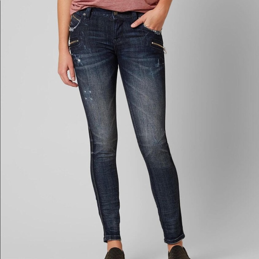 Rock Revival Moto Cladelle Skinny Stretch Jean 31